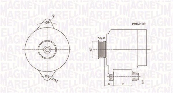 MAGNETI MARELLI Ģenerators 063731978010